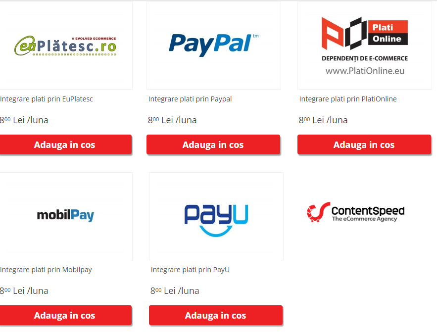 Plati cu cardul Contentspeed